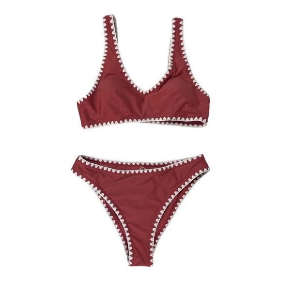 Cupshe Other - Cupshe Swim Crochet Trim Bikini S NWT